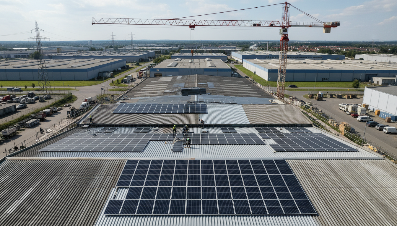 Dachsanierung Gewerbehalle