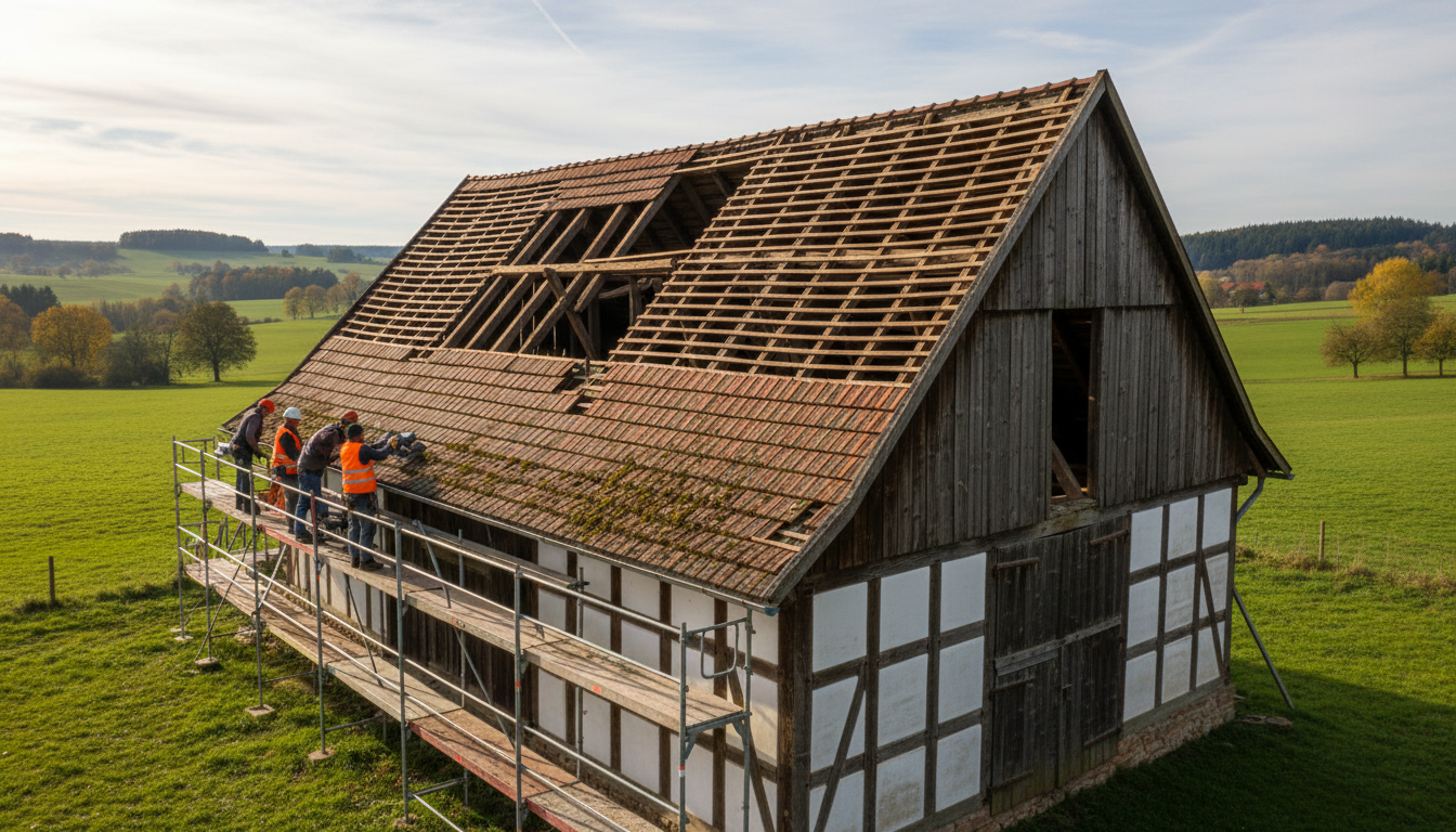 Scheunendach sanieren